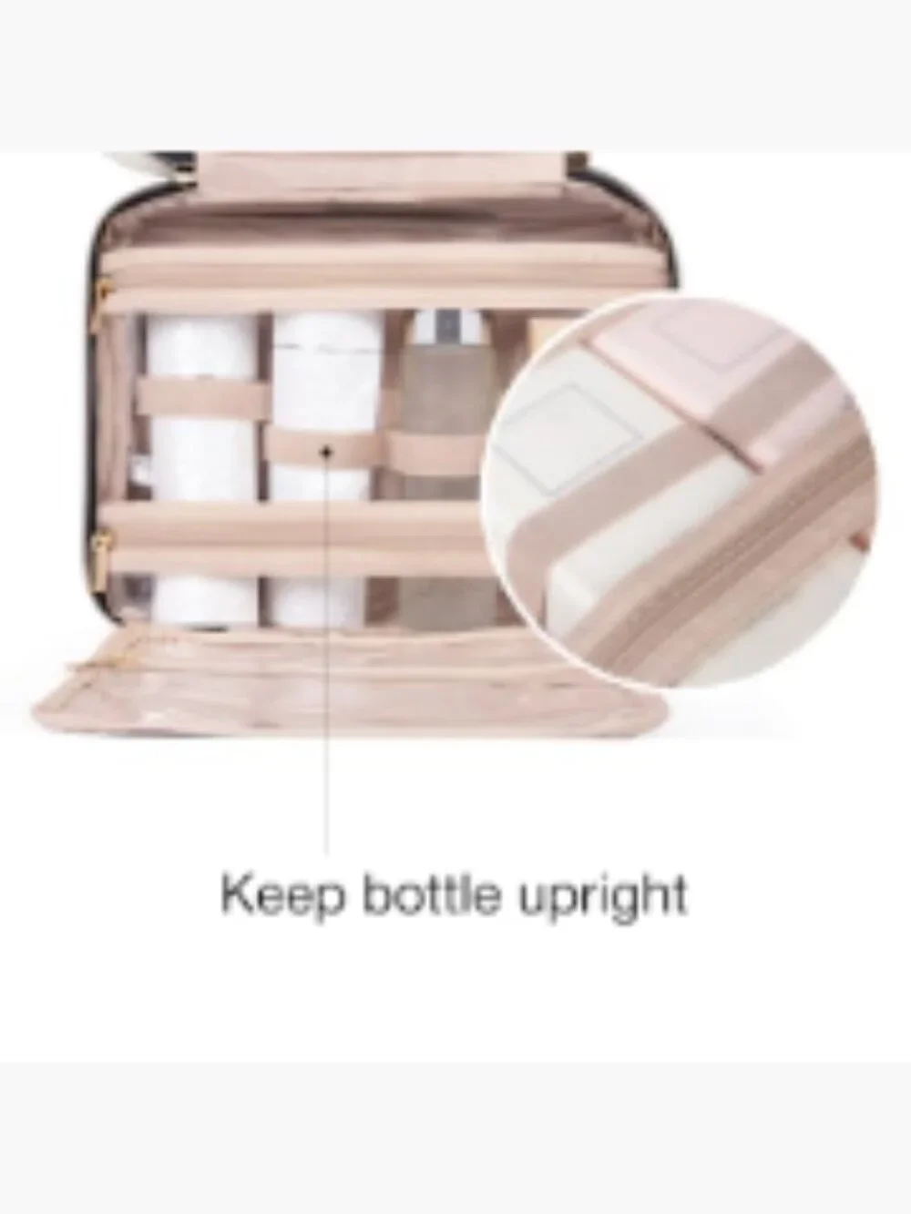 Large Hanging Toiletry Bag Travel Organizer with Hook Water-Resistant Makeup